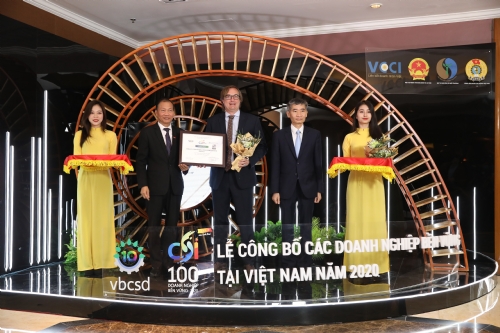 DEEP C Industrial Zones made it into the top 100 sustainable enterprises in Vietnam 2020.